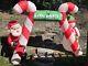 Gemmy Home Accents 9.5 Ft Wide Merry Christmas Candy Cane Archway