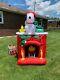 Gemmy Inflatable 7 Ft Tall Snoopy On Fireplace Outdoor Christmas Decorations