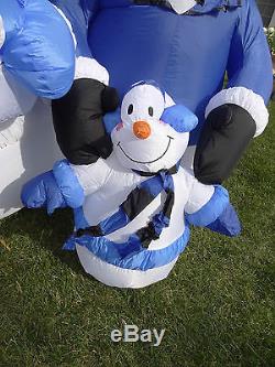Gemmy Inflatable Airblown Christmas Snowman Family Mom Dad Kid Children Blow Up