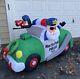 Gemmy Inflatable Christmas Santa's Speed Police Cop Car Trap. 6ft Wide