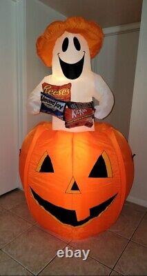 Gemmy Inflatable Halloween Ghost/Pumpkin PROMTIONAL item Hersheys Candy RARE