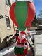 Gemmy Inflatable Santa Trim A Home 8' Airblown Hot Air Balloon Yard Decor 2013