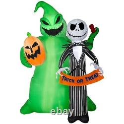 Gemmy Jack Skellington Oogie Boogie Pumpkin Halloween Airblown Inflatable Decor