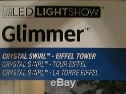 Gemmy Led Lightshow 5 Ft Glimmer Lighted Crystal Eiffel Tower Decor New W Box