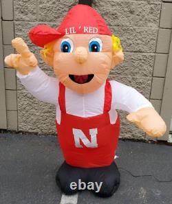 Gemmy NCAA Nebraska Cornhuskers NUMBER 1 #1 4ft Lil Red Inflatable Air Blown