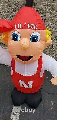 Gemmy NCAA Nebraska Cornhuskers NUMBER 1 #1 4ft Lil Red Inflatable Air Blown