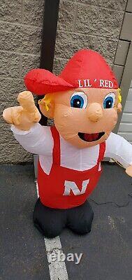 Gemmy NCAA Nebraska Cornhuskers NUMBER 1 #1 4ft Lil Red Inflatable Air Blown