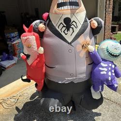 Gemmy Nightmare Before Christmas Mayor Lock Shock Barrel Lighted Inflatable 7ft