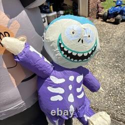Gemmy Nightmare Before Christmas Mayor Lock Shock Barrel Lighted Inflatable 7ft