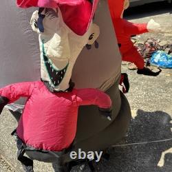 Gemmy Nightmare Before Christmas Mayor Lock Shock Barrel Lighted Inflatable 7ft