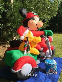 Gemmy Over 6 Mickey Mouse & Pluto Disney Lighted Christmas Airblown Inflatable