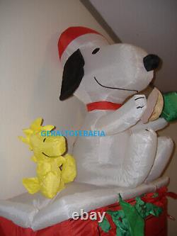 Gemmy Peanuts 2016, Inflatable Snoopy Fireplace, 7ft, See Video