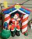 Gemmy Santa's House Inflatable 8' Light Up Santa Claus Christmas Outdoor Decor