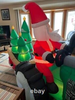 Gemmy Santas Tree Farm Inflatable 8 ft. Long. Lights up