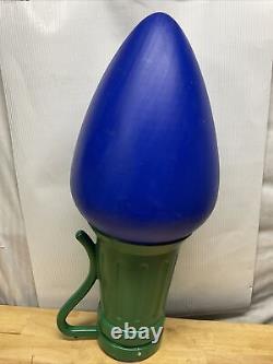 General Foam 28 Giant Blue C-7 Christmas Light Bulb Blow Mold Works