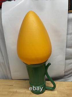 General Foam 28 Giant Yellow C-7 Christmas Light Bulb Blow Mold Works