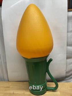 General Foam 28 Giant Yellow C-7 Christmas Light Bulb Blow Mold Works