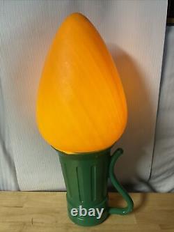 General Foam 28 Giant Yellow C-7 Christmas Light Bulb Blow Mold Works