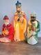 General Foam 3 Wise Men Kings 29-36 Lighted Blow Mold Christmas Nativity Set