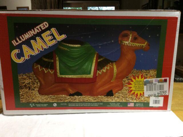 General Foam Blow Mold Camel Christmas Nativity Decoration 28 New