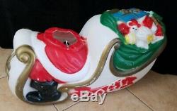 General Foam Blow Mold Santa Claus Sled REPLACEMENT PART Christmas SLEIGH ONLY