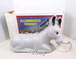 General Foam Christmas Nativity Gray Donkey Mule Burro Lighted Blow Mold withBox