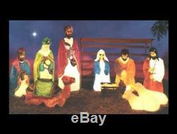 General Foam Nativity Life Size Blow Mold Set (Empire Union Products) Christmas