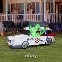 Ghostbusters Inflatable Ecto-1 Car 44 Slime Halloween Outdoor Decoration