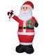 Giant 12' Airblown Inflatable Santa Claus With Candy Cane Christmas Decor Xmas