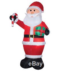 Giant 12' Airblown Inflatable Santa Claus with Candy Cane Christmas Decor Xmas