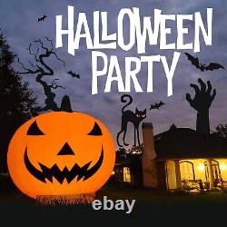 Giant 26Ft Halloween Inflatable Pumpkin Light Decorations with 750w Blower