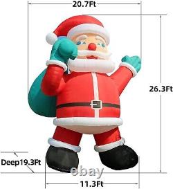Giant 26Ft Premium Christmas Inflatable Santa Claus with Blower & Outdoor Yard