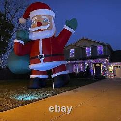 Giant 26Ft Premium Christmas Inflatable Santa Claus with Blower & Outdoor Yard