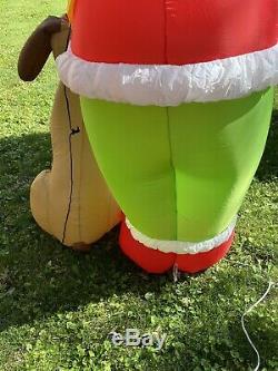 Giant 8' Airblown Inflatable Grinch with Max Gemmy GUC Dr. Seuss