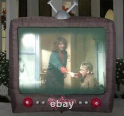 Giant 8 Foot Inflatable Christmas Decoration TV That Plays A Christmas Story