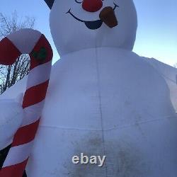 Giant Frosty The Snowman 18 Ft INFLATABLE LIGHT SHOW, Good Used Condition