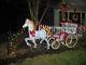 Giant Lighted Led Horse And Carriage Christmas Display Outdoor Yard Prop Rare