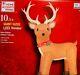 Giant New 10.5 Ft Tall Christmas Reindeer With Real Fuzzy Feel Gemmy Inflatable