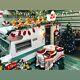 Grand Venture Santa Sleigh & 8 Reindeers Blow Molds
