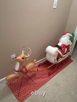 Grand Venture Santa Sleigh and Reindeer With Antlers/Stand Reins Make Offer