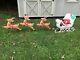 Grand Venture Santa Sleigh And Three Reindeer Blow Molds