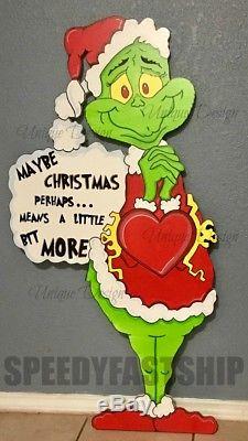 Grinch Famous Quote Yard Art