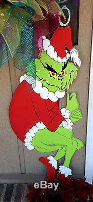 Grinch Stealing Christmas CHRISTMAS YARD ART Printed on PVC READY TO SHIP