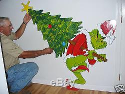 Grinch Stealing The Christmas Tree Christmas Yard Art Decoration 28'' X 20'