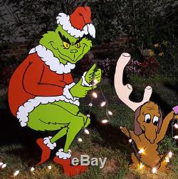 Grinch Yard art The Grinch and Max are stealing Christmas! Yard art decoration