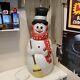 Gs Vintage 42 Snowman Red Scarf/stars Lighted Blow Mold Yard Decor Christmas