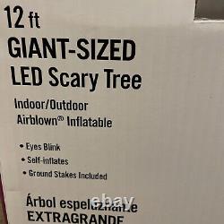 HALLOWEEN 12 Foot Giant Sized LED Scary Tree Air blown Inflatable
