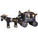 Halloween 13 Ft Photorealistic Grim Reaper Carriage Inflatable Airblown Yard