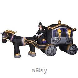 HALLOWEEN 13 FT Photorealistic Grim Reaper CARRIAGE INFLATABLE AIRBLOWN YARD