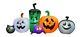 Halloween 8 Ft Pumpkin Monster Patch Spider Airblown Inflatable Yard Decoration